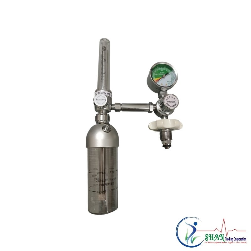Fibcare Silver Oxygen Flow Meter for Cylinder – Medical Oxygen Regulator from China
