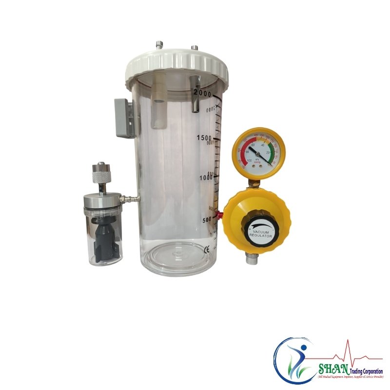 Fibcare Vacuum Regulator with 2-Liter Jar British & American Port