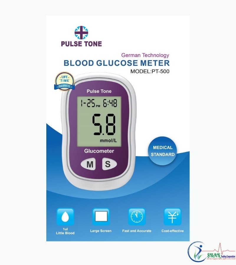 Pulse Tone PT-500 Glucose Meter Machine from Korea