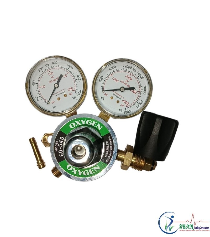Oxygen Regulator Model 60-540 – Single Stage Double Gauge (China) Single Stage Double Gauge Oxygen Regulator 60-540 from China